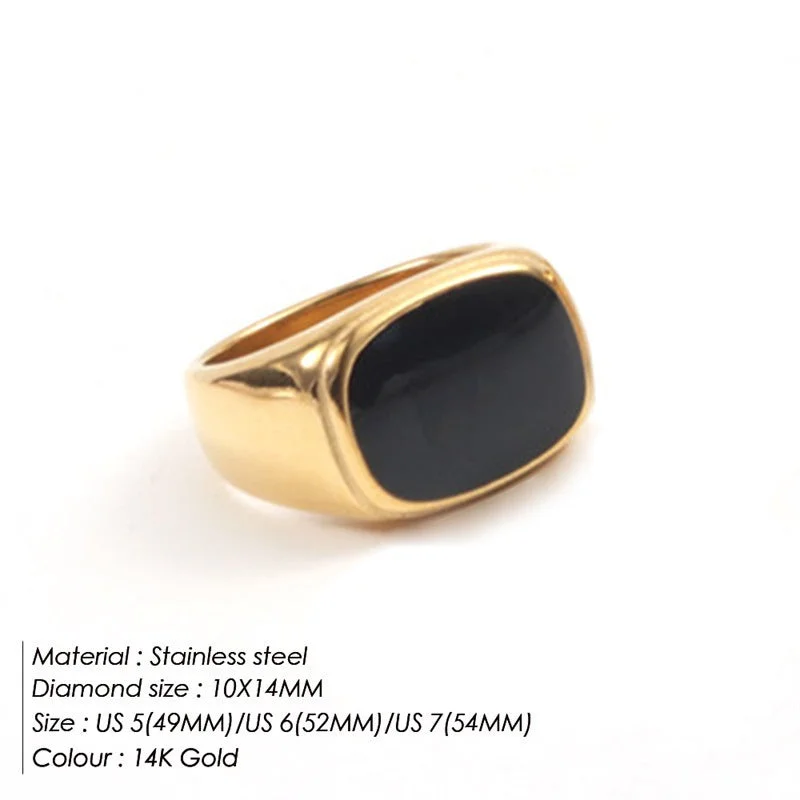 Black Gold Drip Ring