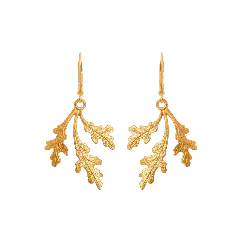 Funky Pearl Earrings-Golden Oak Earrings