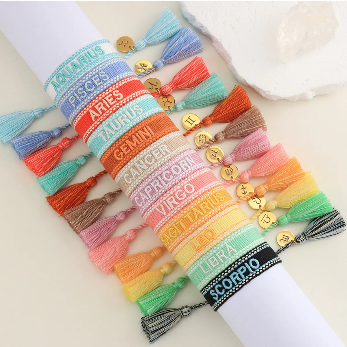 Adjustable Silver Chain Bracelet-Vacation Letter Polyester Wholesale Bracelets