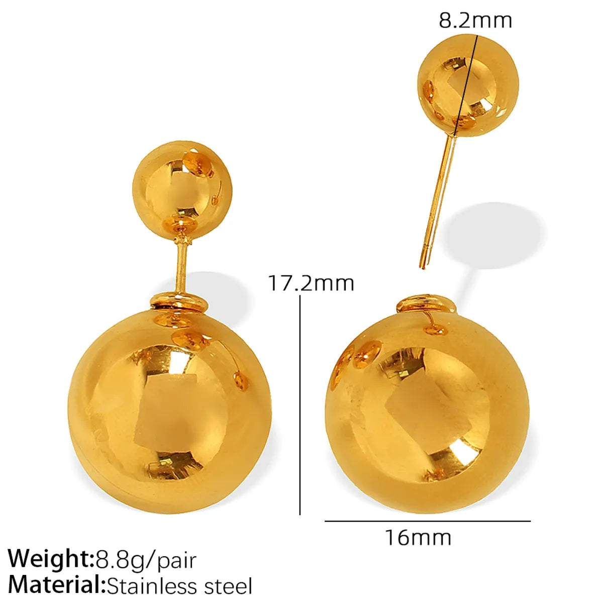 Eh592 Gold Earrings