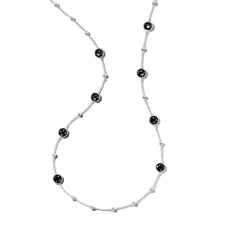 Designer Charm Necklace-925 Hematite Necklace