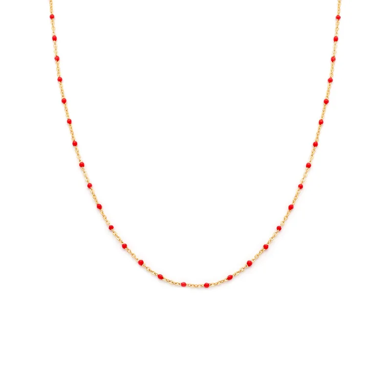 Sterling Silver Chain Necklace-Candy Chain Necklace | Cherry & Goldfill