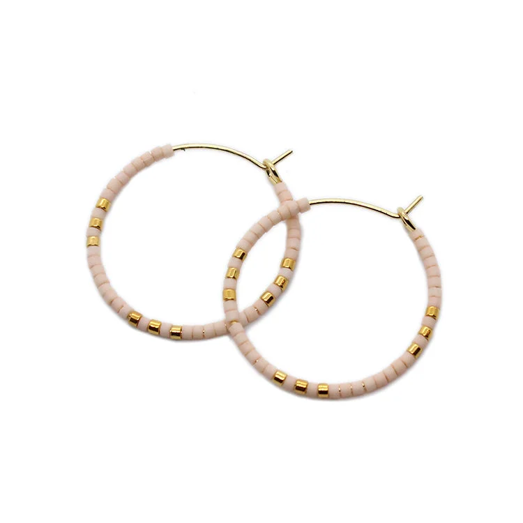 Rhinestone Earrings for Weddings-Zoe Hoops / Small