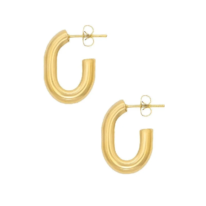 Cute Drop Earrings-Lagoon Hoop Earrings