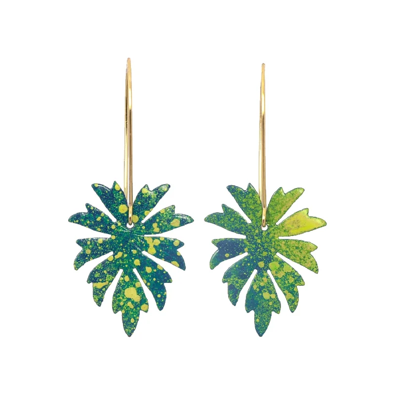 Everyday Hoop Earrings-Monstera Earrings