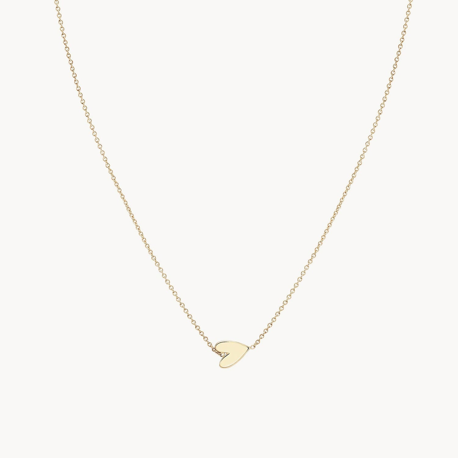 Multi-Layer Necklace for Women-Everyday little lovely heart necklace - 14k yellow gold