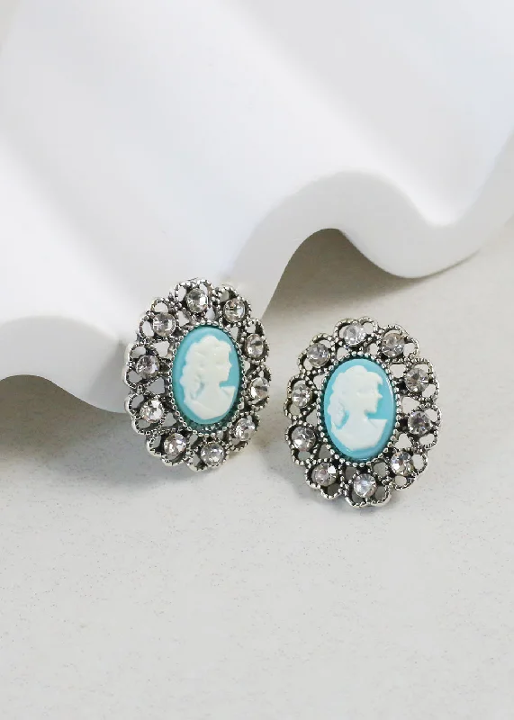 Boho Chic Earrings-Vintage-Inspired Cameo Earrings