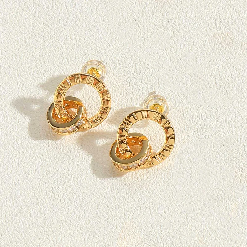 Round earrings