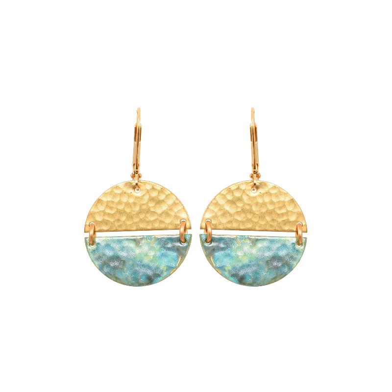 Yellow Gold Earrings-Ayla Earrings