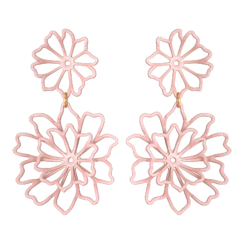 Fashionable Ear Cuffs-Blush Dahlia Earrings