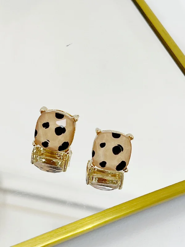 Golden Pearl Earrings-Cat's Meow Studs