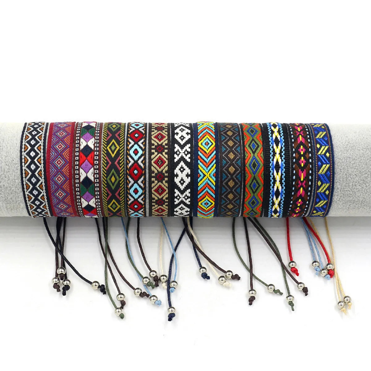 Custom Link Bracelet for Men-1 Piece Bohemian Printing Polyester Handmade Unisex Bracelets