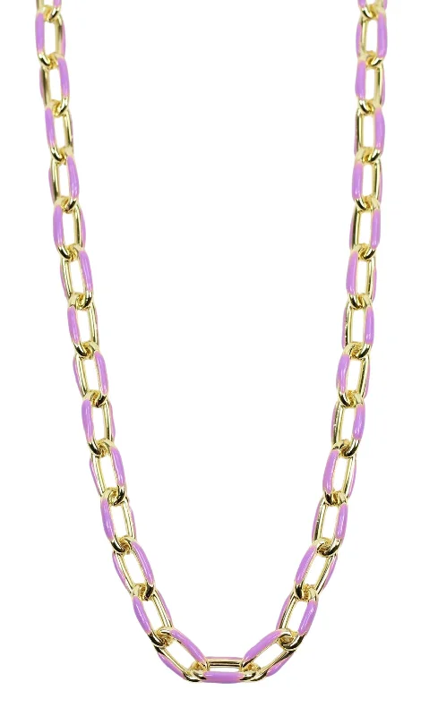 Beaded Choker Necklace-The Lennox Necklace - Pastel Purple