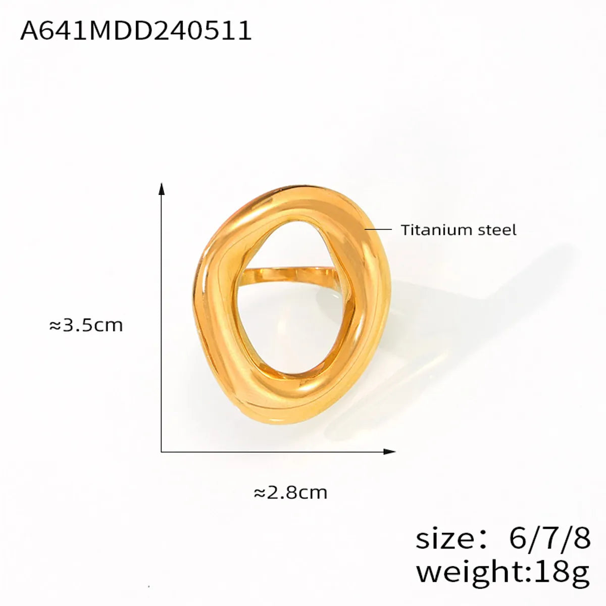 Gold Large Ring