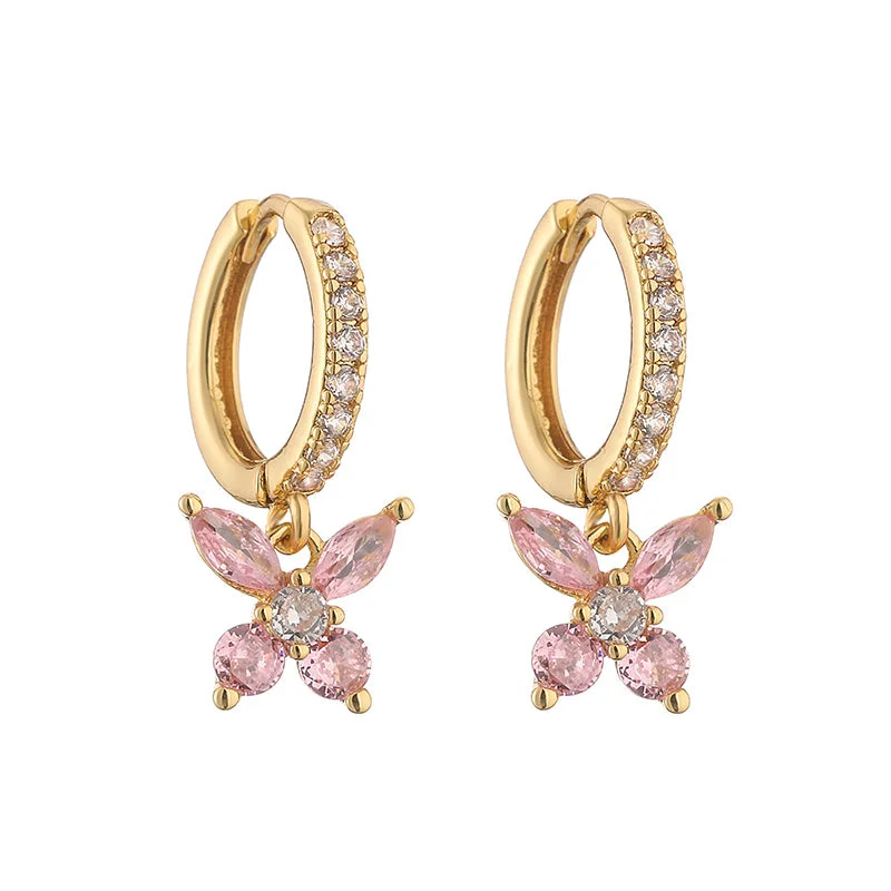 Golden Pink Diamond 1 Pair