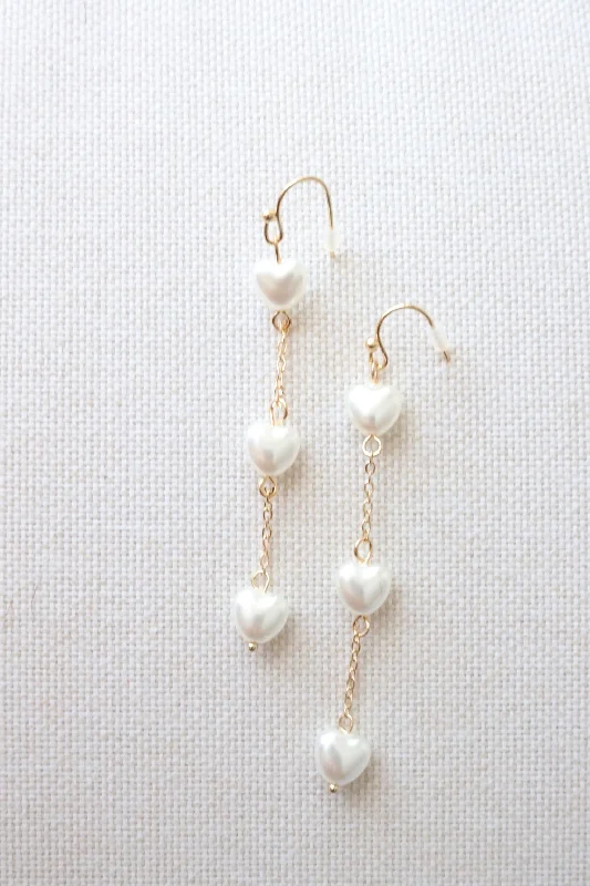 Colorful Hoop Earrings-Ophelia Pearl Earrings