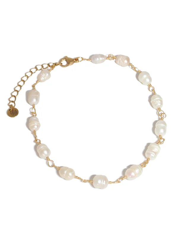 Gold Rope Bracelet-Perla Anklet