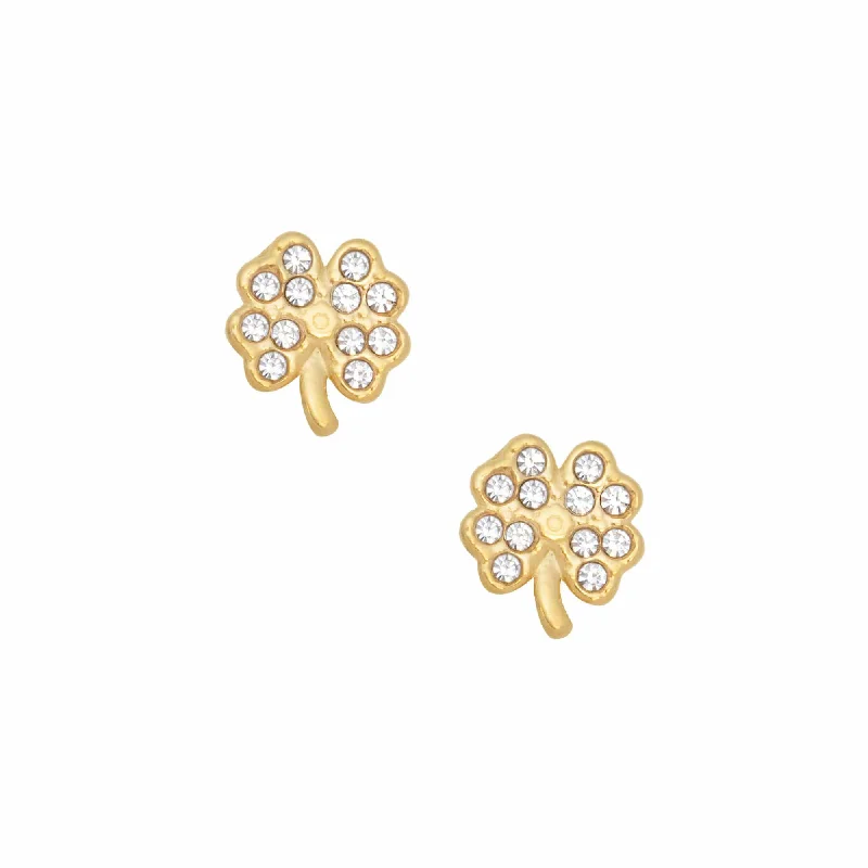 Small Drop Earrings-Clover Stud Earrings