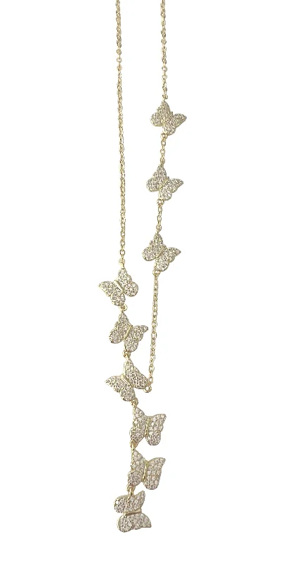 Multi-Layer Necklace for Women-Multi Butterfly Necklace