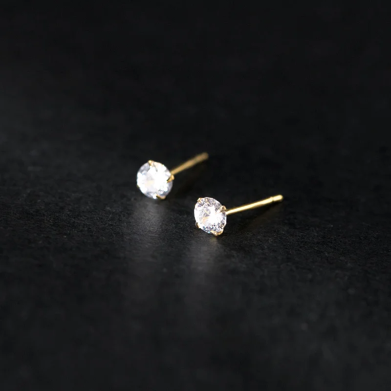 Gold White Diamond 3mm