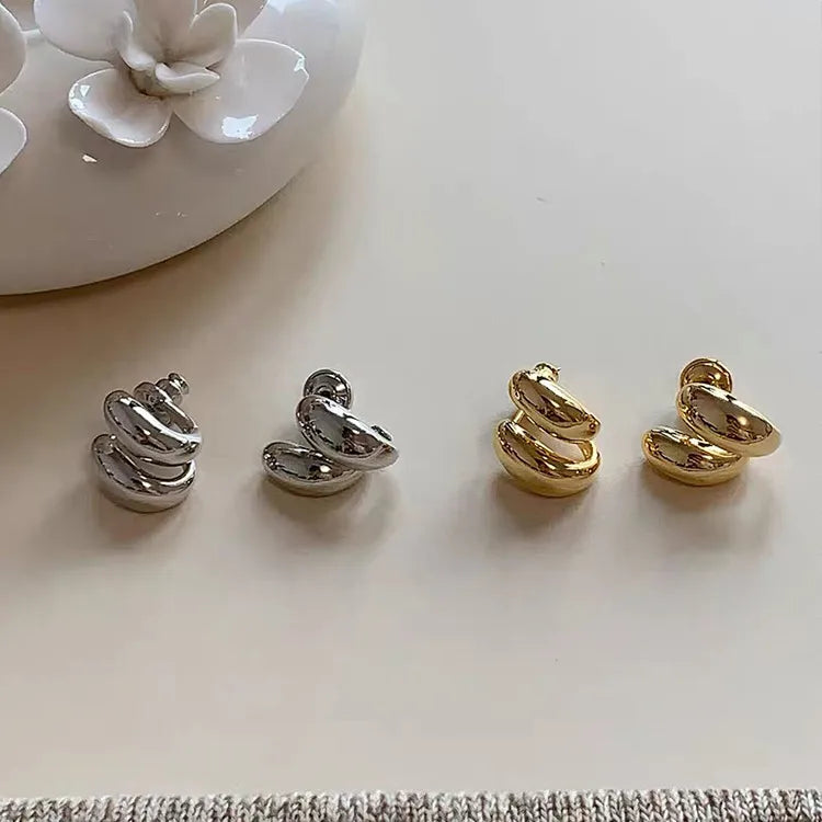 1 Pair Casual Simple Style Geometric Plating Copper Ear Studs