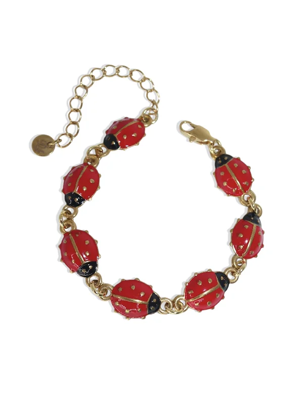 Men’s Beaded Bracelet-Ladybugs Bracelet