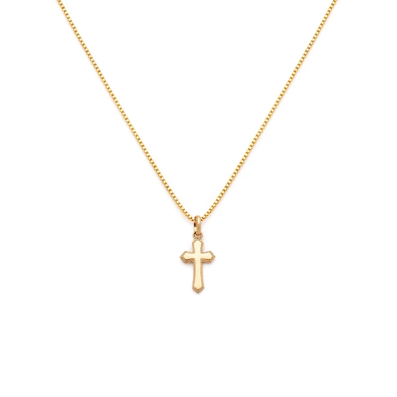 Gemstone Pendant Necklace-Gold Cross Necklace | Goldfill