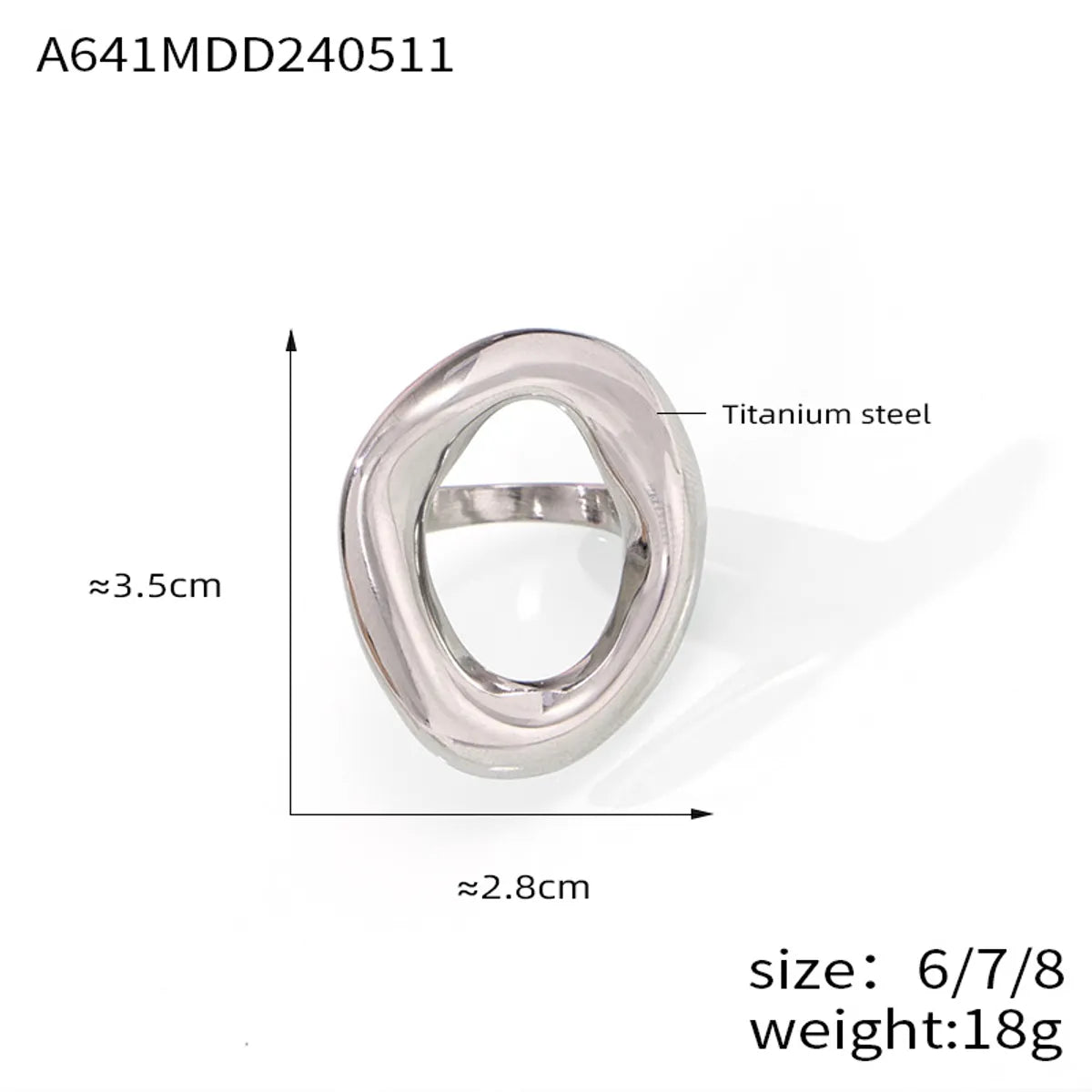 Steel Large Ring