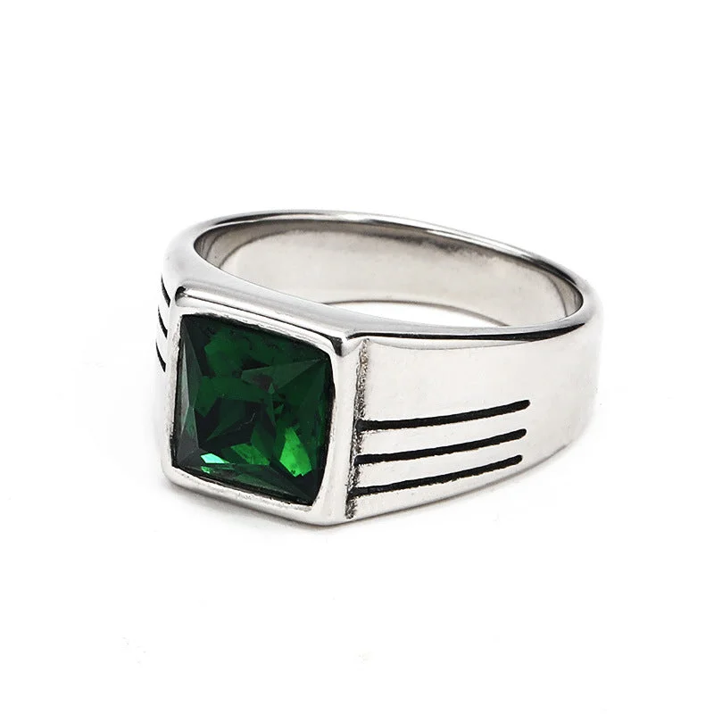 Steel Color Green Diamond