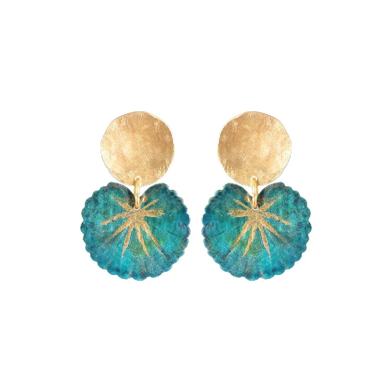 Silver Earrings with Diamonds-Little Mahe Earrings