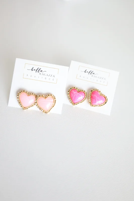 Geometric Stud Earrings-Vintage Valentine Earrings