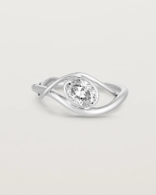 Solitaire Diamond Ring-Isha Oval Ring | Laboratory Grown Diamond