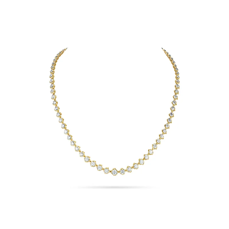 Luxury Diamond Necklace-Abbracchi Diamond Line Necklace