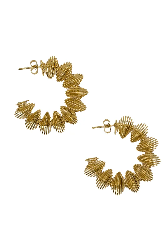 Vintage Stud Earrings-18K Cecilia Hoop Earrings