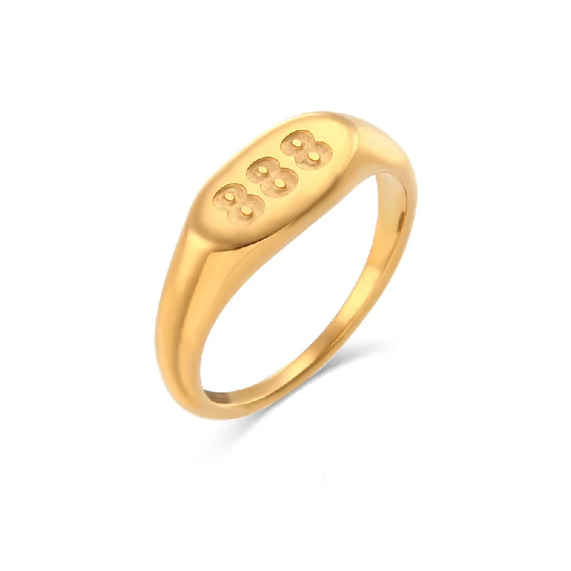 Digital 888 Oval Ring