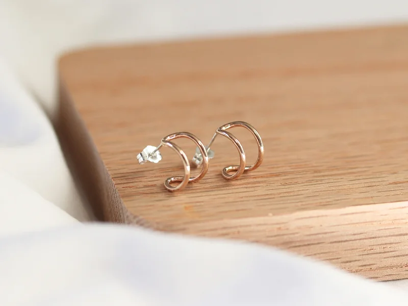 Simple Pearl Drop Earrings-Ear Cuff Studs