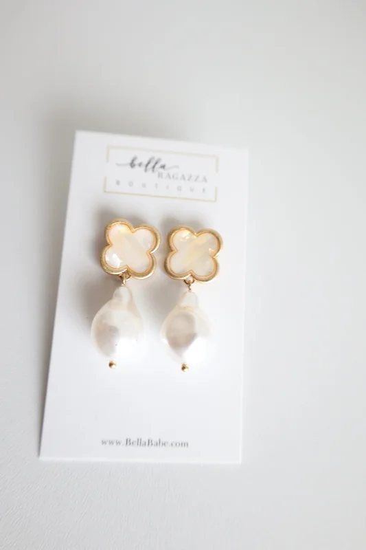 Gold Leaf Earrings-Charlie Clover Earring