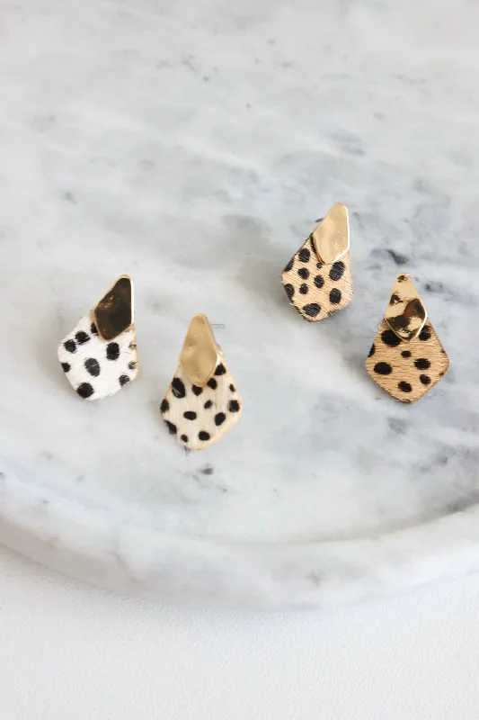 Simple Gold Earrings-Wild Side Teardrop Earrings