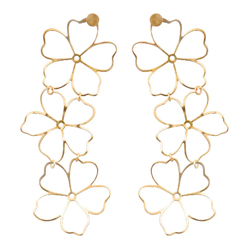 Large Crystal Earrings-Antheia Earrings