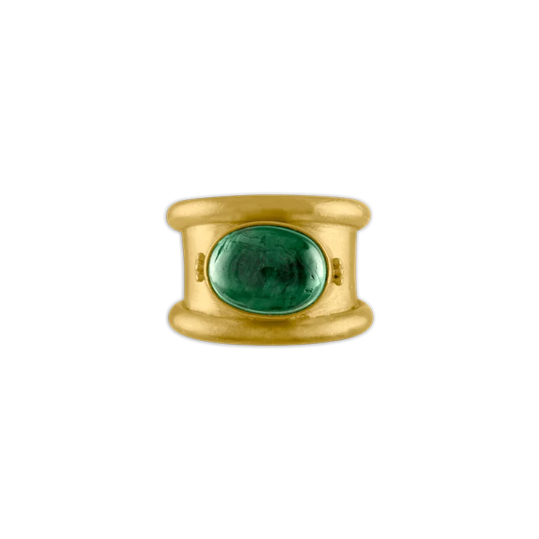 Bridal Sapphire Ring-Green Tourmaline Calda Ring