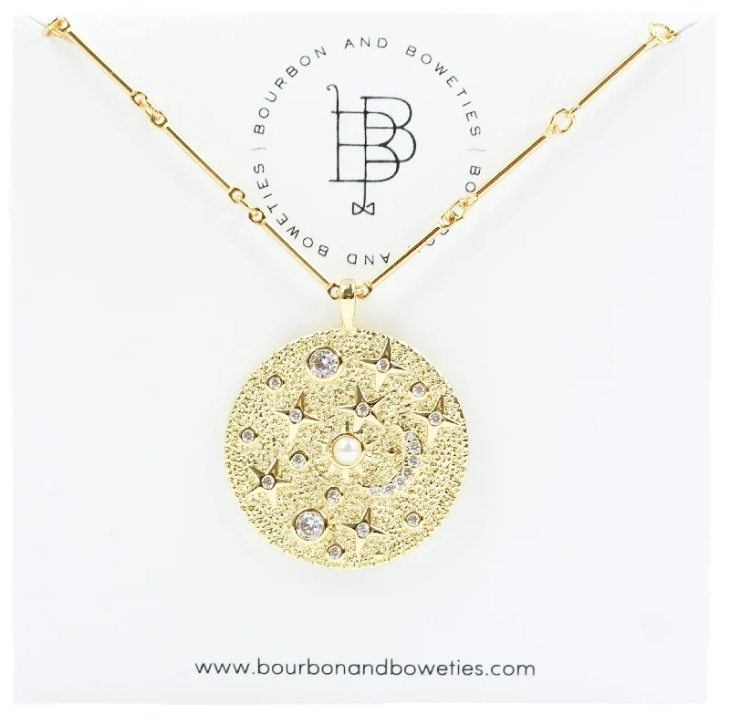 Dainty Gold Pendant Necklace-The Madison Necklace