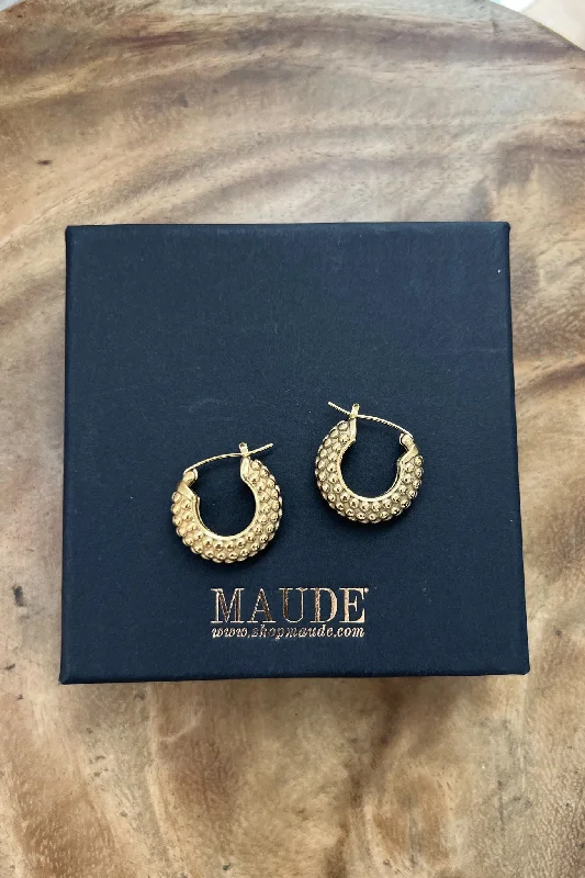 Floral Hoop Earrings-18K Khloe Spotted Hoop Earrings