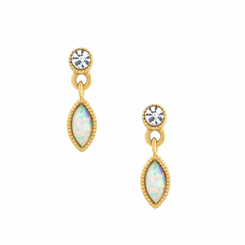 Colorful Hoop Earrings-Tai Opal Stud Earrings