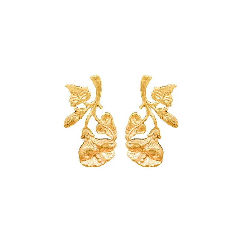 Premium Silver Earrings-Gold Petula Earrings