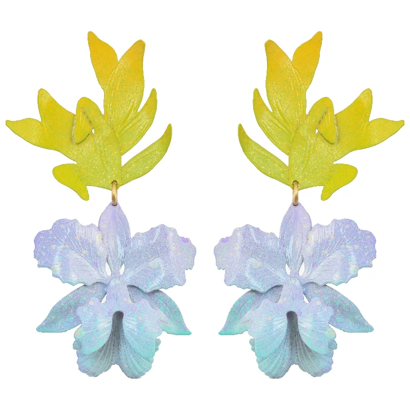 Luxury Fashion Earrings-Huahine Orchid Earrings