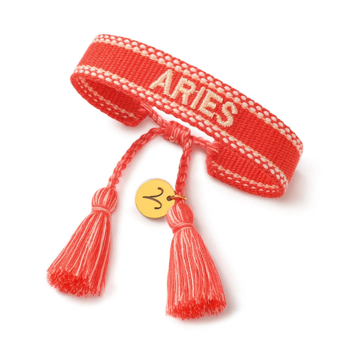 Aries-Aries 1.5cm Wide Constellation Bracelet-03 Stainless Steel Hang Tag