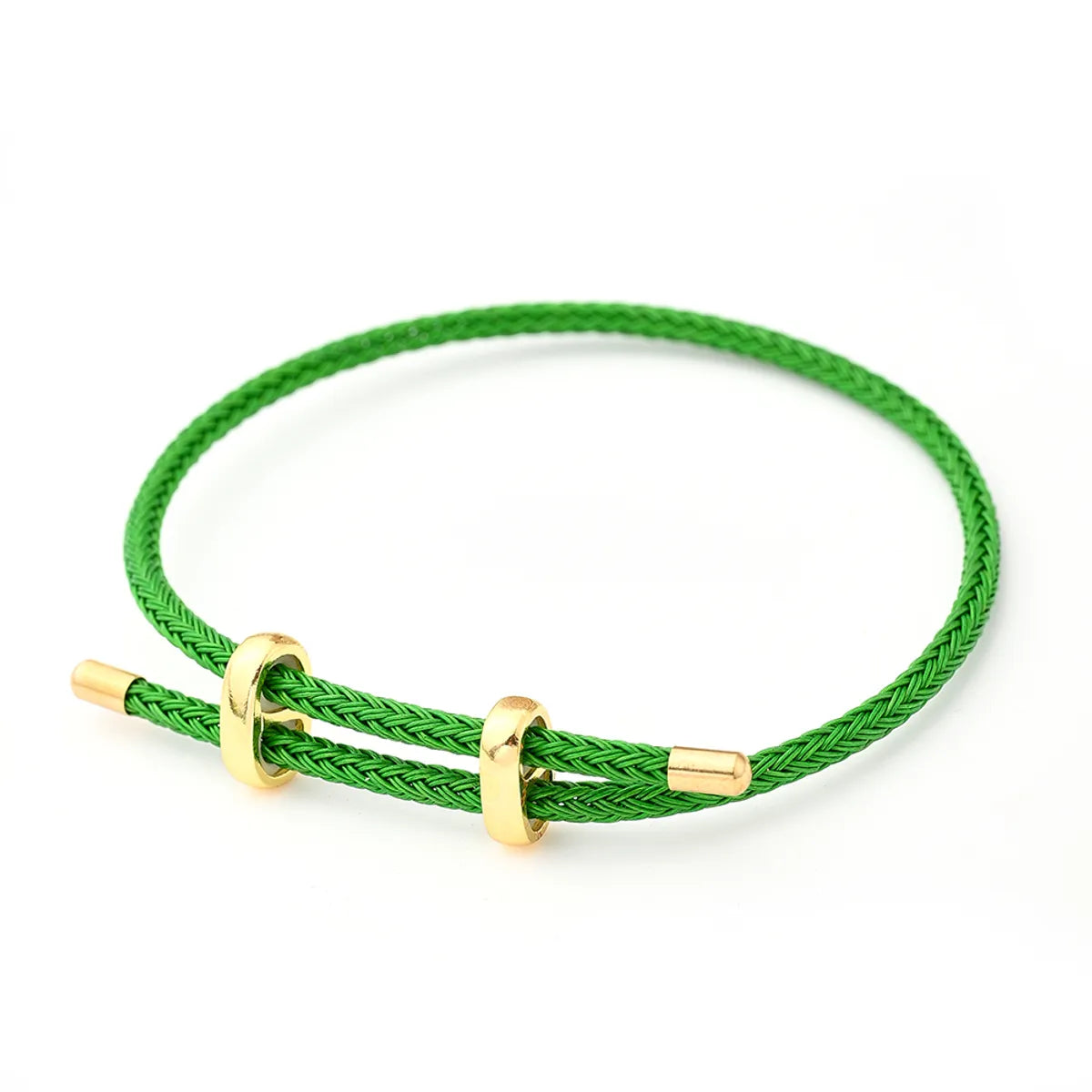 8-Word Buckle Oil Green Steel Wire Carrying Strap (Gold)