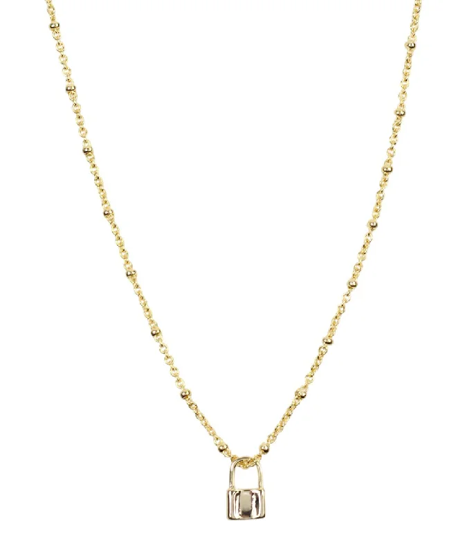 Crystal Beaded Necklace-The Lockly Necklace