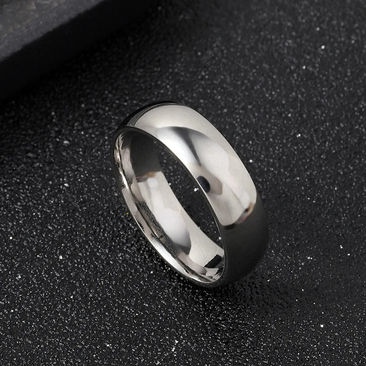 Elegant Diamond Wedding Band-Casual Modern Style Geometric Stainless Steel Plating Unisex Rings