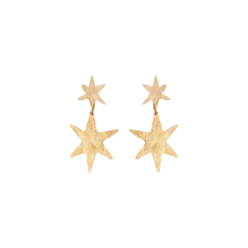 Large Hoop Drop Earrings-Starlet Earrings